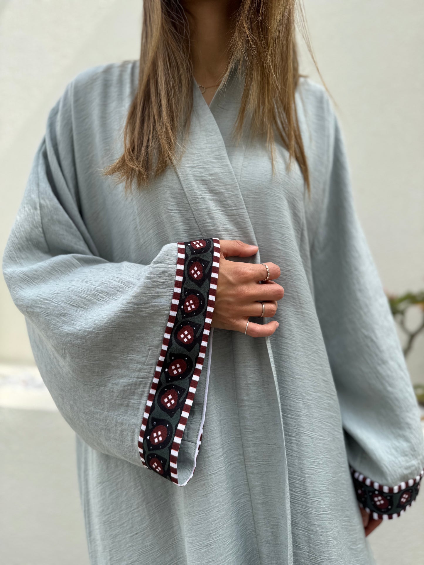 The Abaya - Slate blue