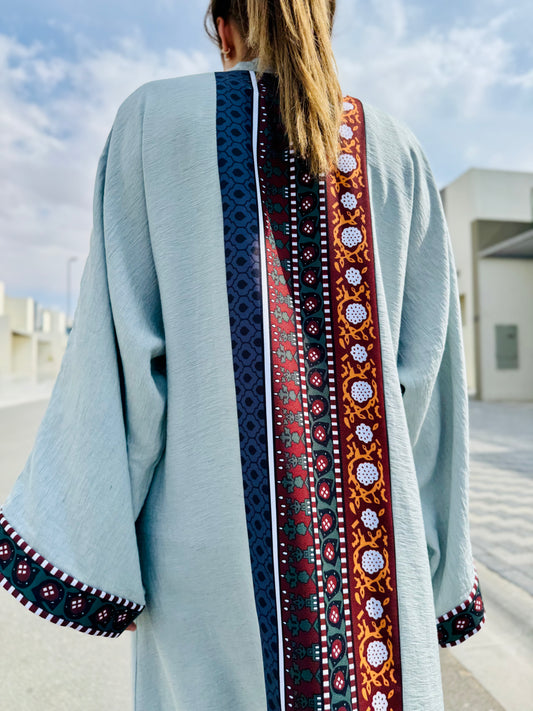 The Abaya - Slate blue