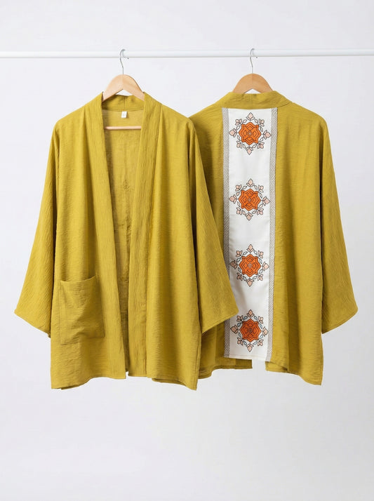 The Sitara Kimono - Mustard
