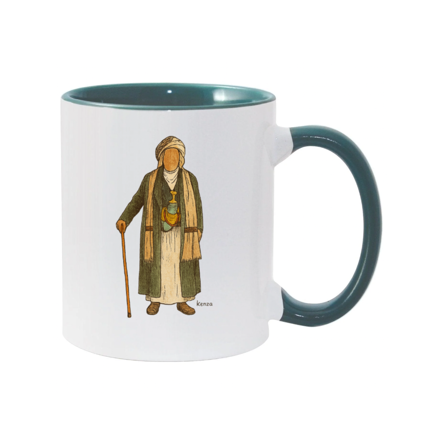 The Kenza Mug - Shaybah Hajja (Teal)